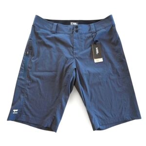 Mons Royale Virage Merino Wool Blend Bike Shorts Women’s L Dark Blue MTB Trail